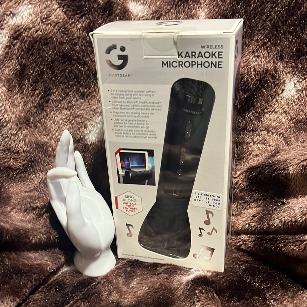 Smart gear Black Wireless Karaoke Microphone